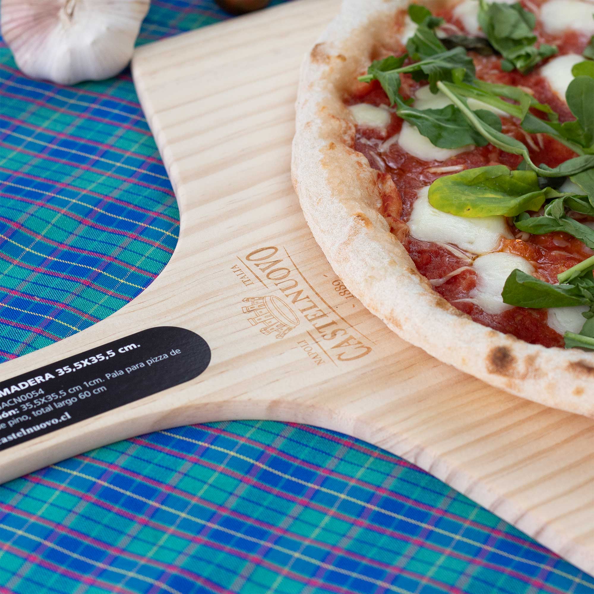 PALA MADERA 35,5X35,5 MANGO DE 25 CM