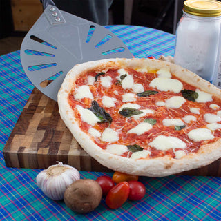 PALA ROTATORIA ALUMINIO ANODIZADO PARA PIZZA 23 CM